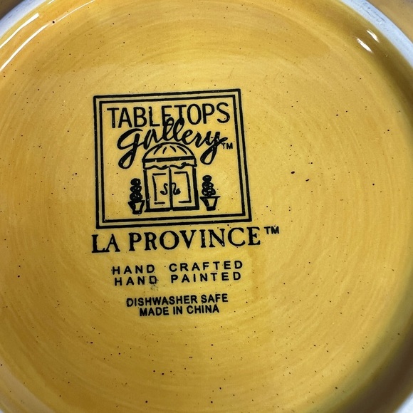 Tabletops Gallery La Province (Set Of 3 Salad Plates) Hand Painted 8.5”Diameter - Picture 14 of 15